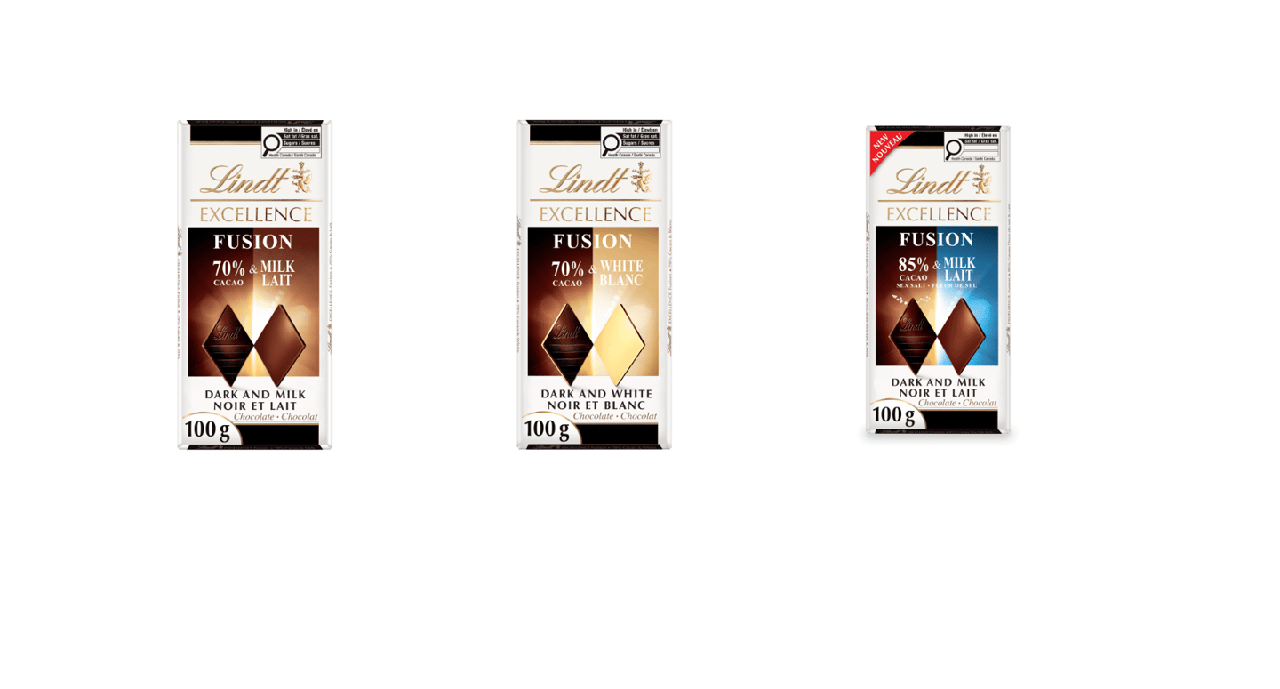 Lindt Excellence Fusion Chocolate Bars