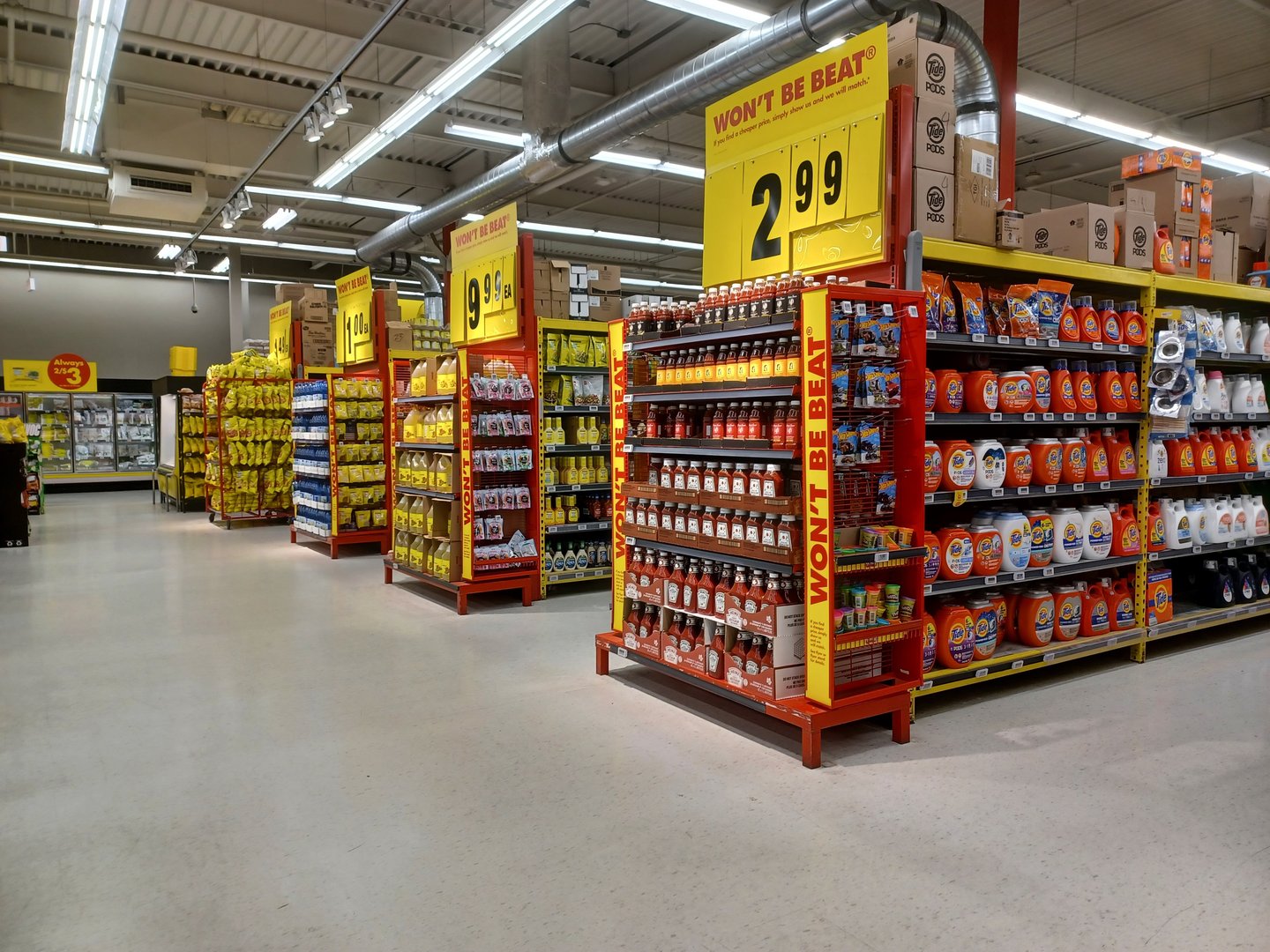 Inside a No Frills in Toronto, April 2024.