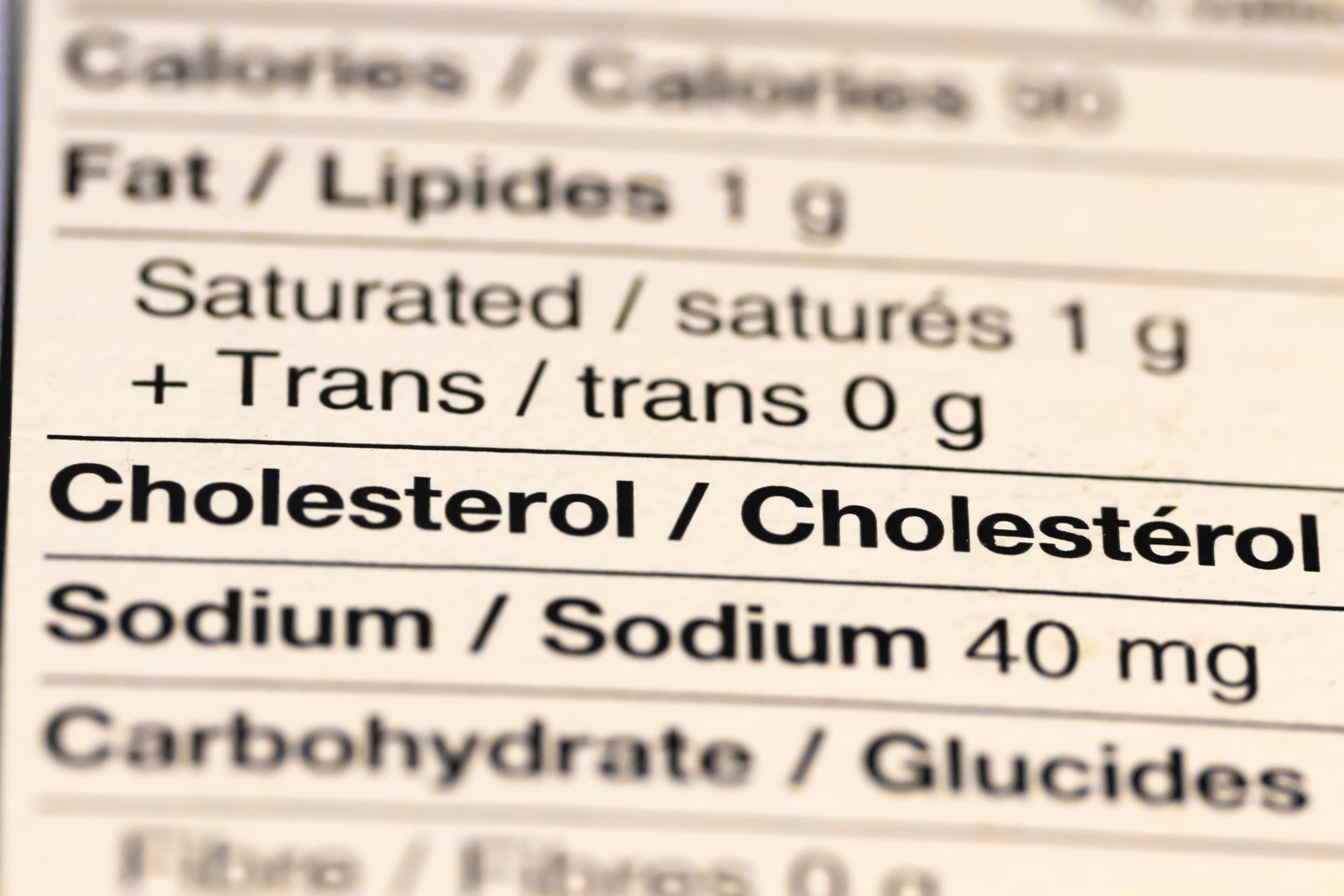 food label nutrition facts