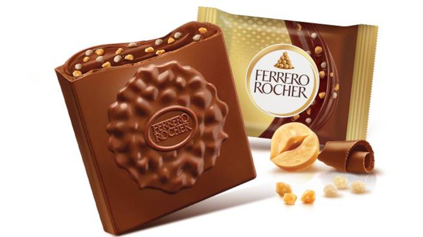 ferrero rocher chocolate squares
