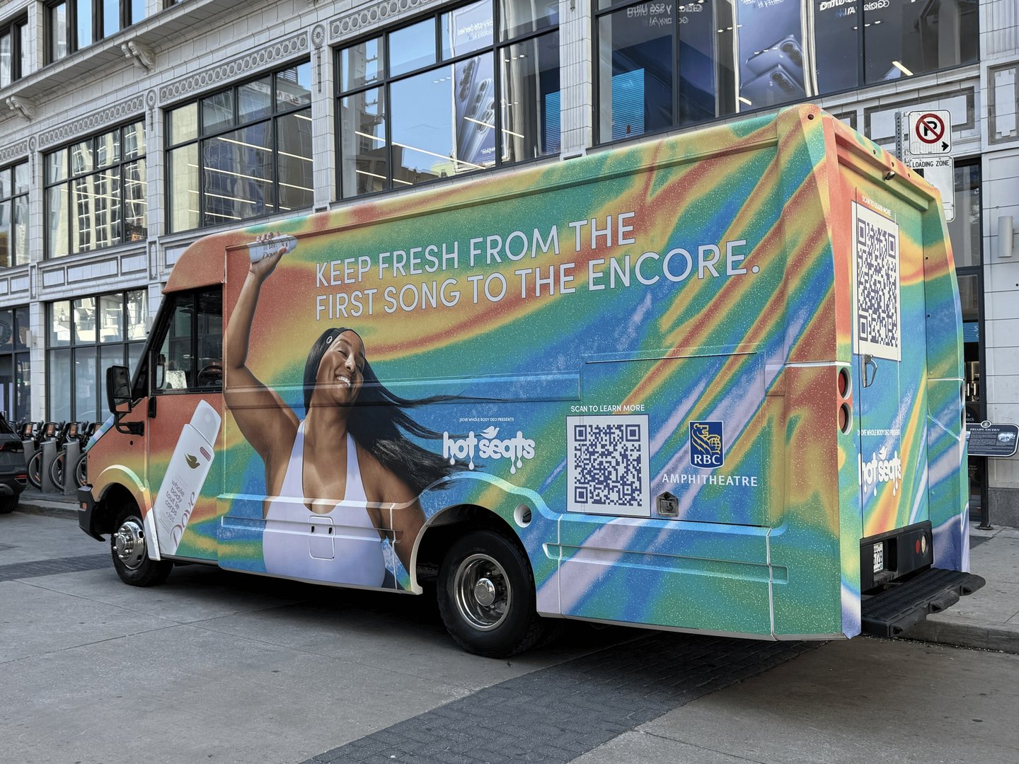 The Dove Hot Seats truck