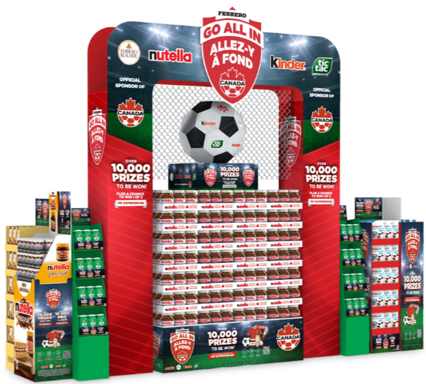 Ferrero Canada soccer display