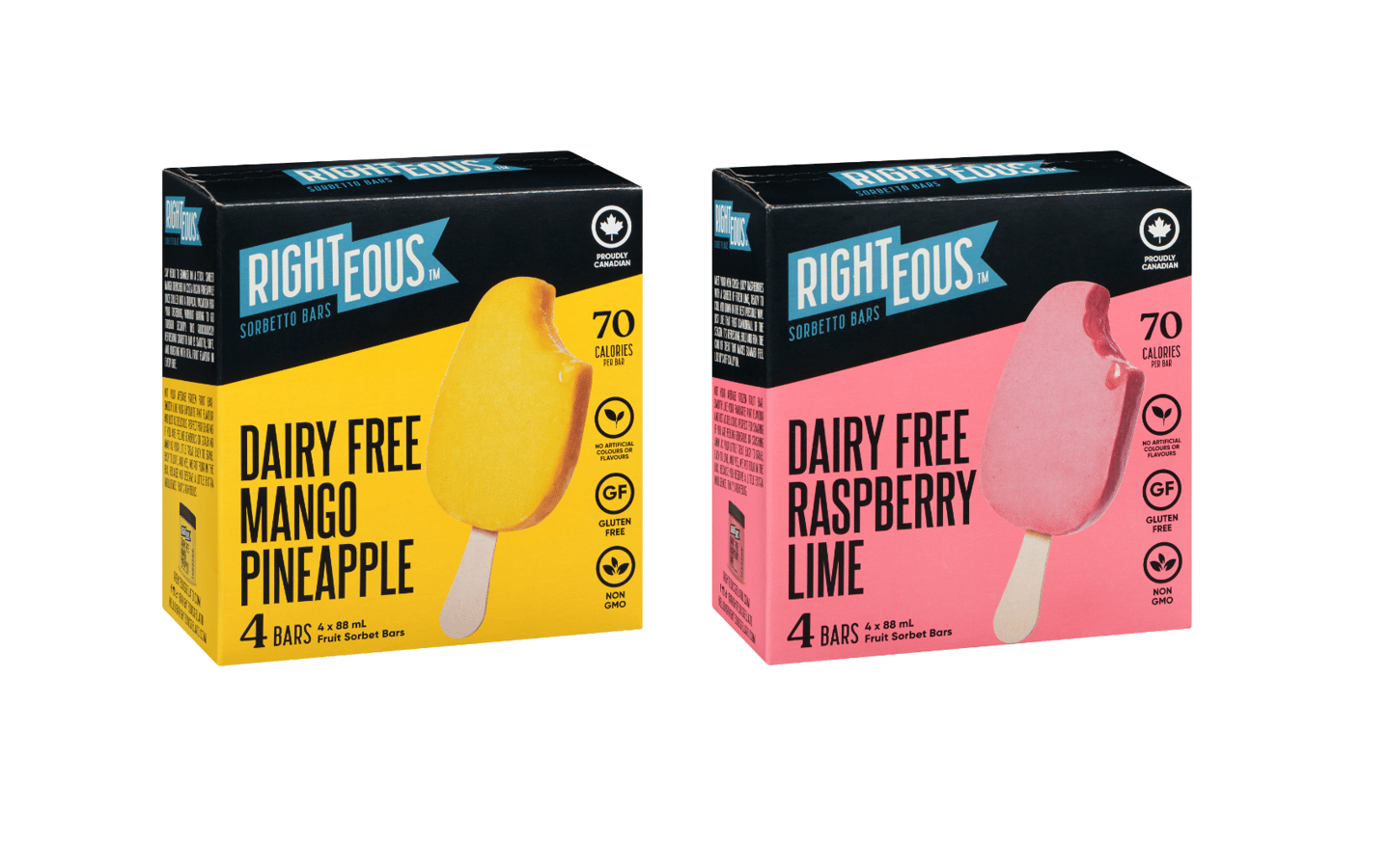 Righteous Gelato Sorbetto Bars