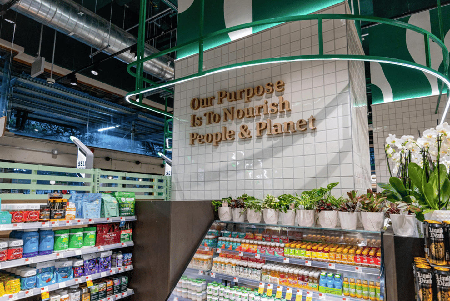 Inside a Whole Foods store