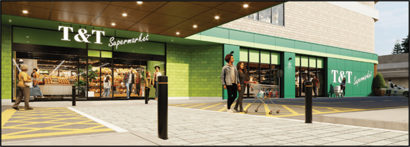 A rendering of T&T's CF Markville location. Photography courtesy T&T Supermarket