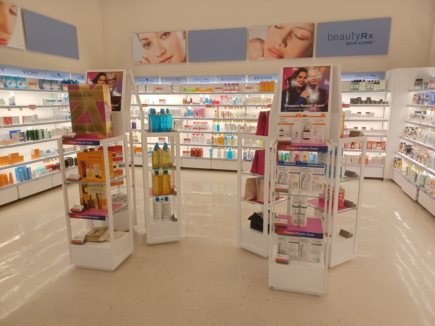 The skincare section inside a Shoppers Drug Mart in Toronto