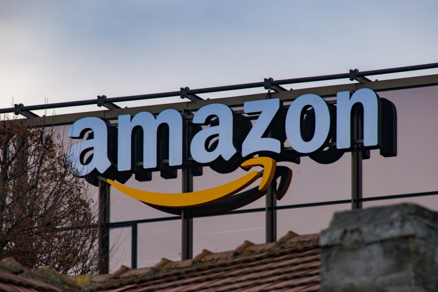 Amazon logo on the building in Iasi,Romania,27 February 2024; Shutterstock ID 2431184137