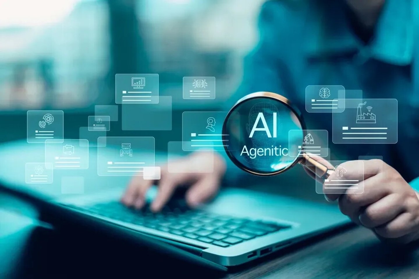 AI Agents Business and AI agent and generative artificial intelligence concept, Education, Data Analysis and AI customer support, chat and help provide ideas to improve; Shutterstock ID 2649888889