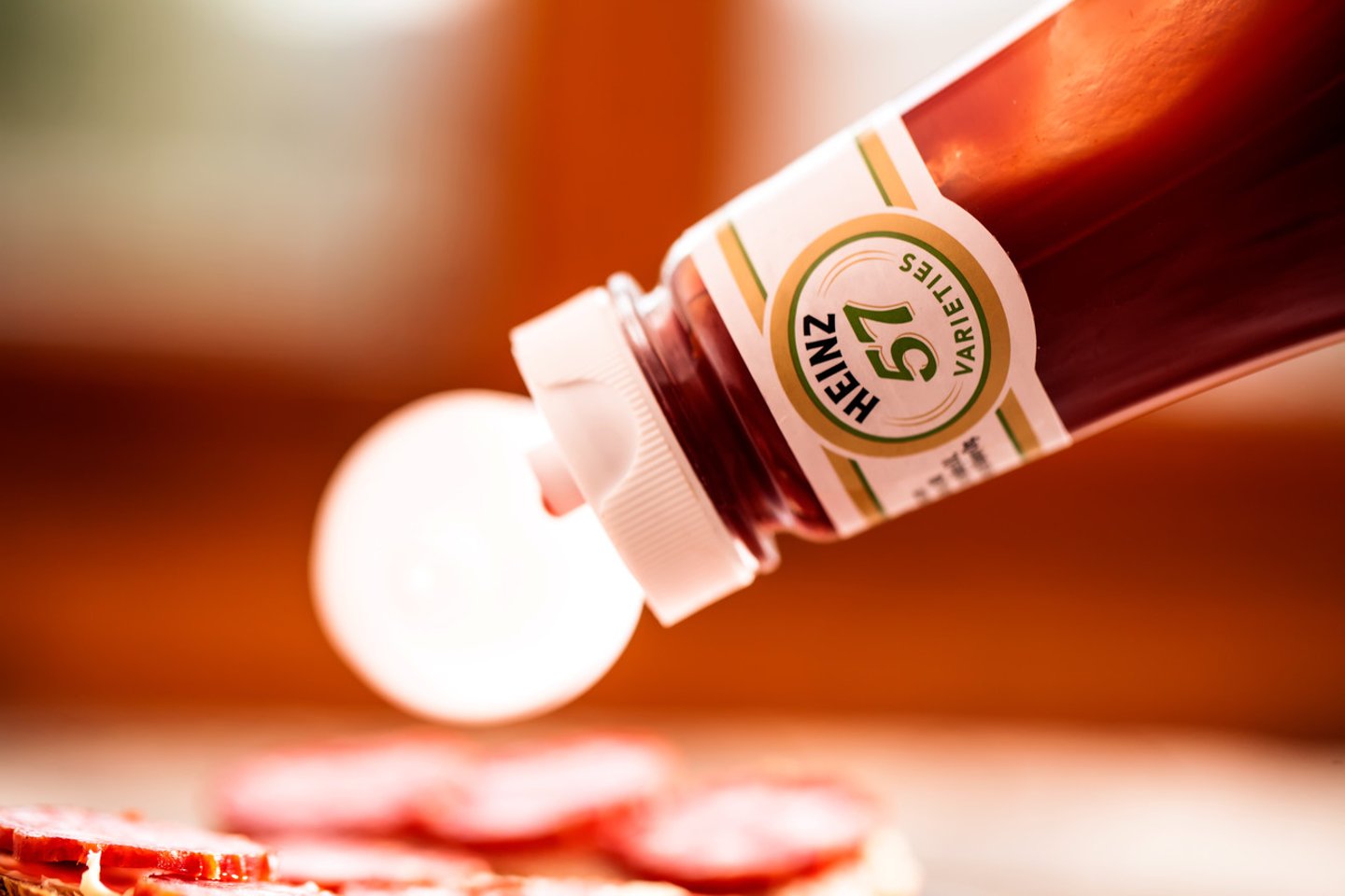 DORKOVO, BULGARIA - NOVEMBE:R 13, 2017: Heinz Ketchup Bottle macro view; Shutterstock ID 754918099