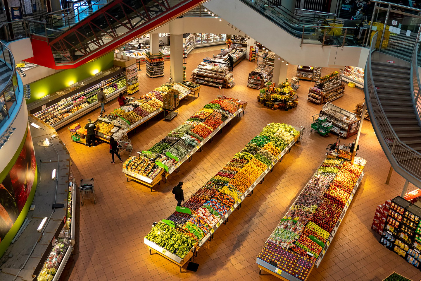 shoppers inside loblaw store in toronto