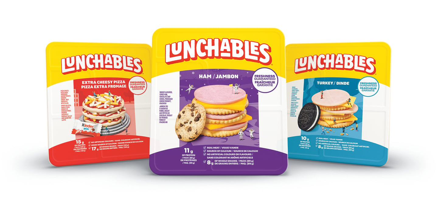 Packs of Lunchables 