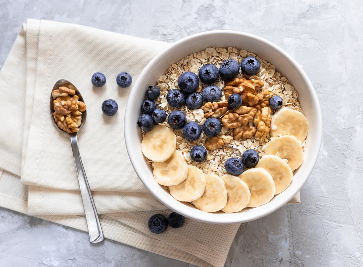 bowl of oatmeal with fruit