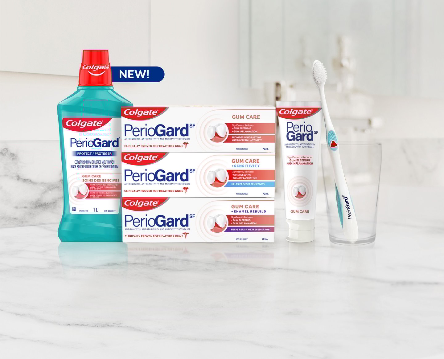 Colgate PerioGard system of hum health products
