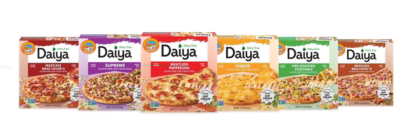 Daiya Reformulated Plant-Based Pizzas