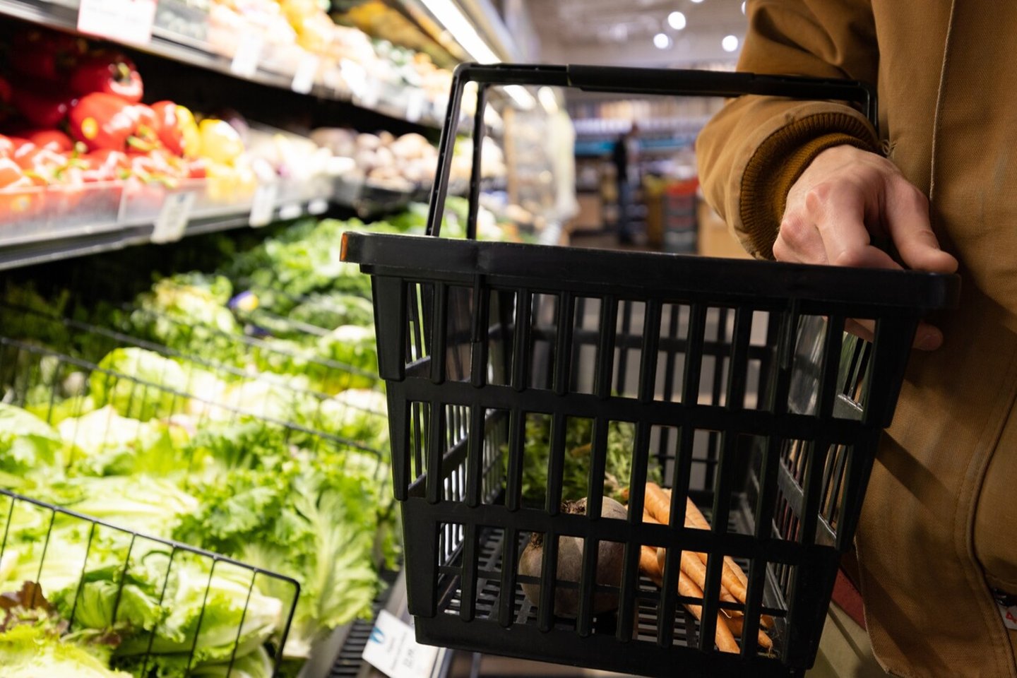 Grocery Store Shopping, Person Shopping for Healthy Food at Market. Inflation Food Costs Prices. Healthy Eating.; Shutterstock ID 2477915767