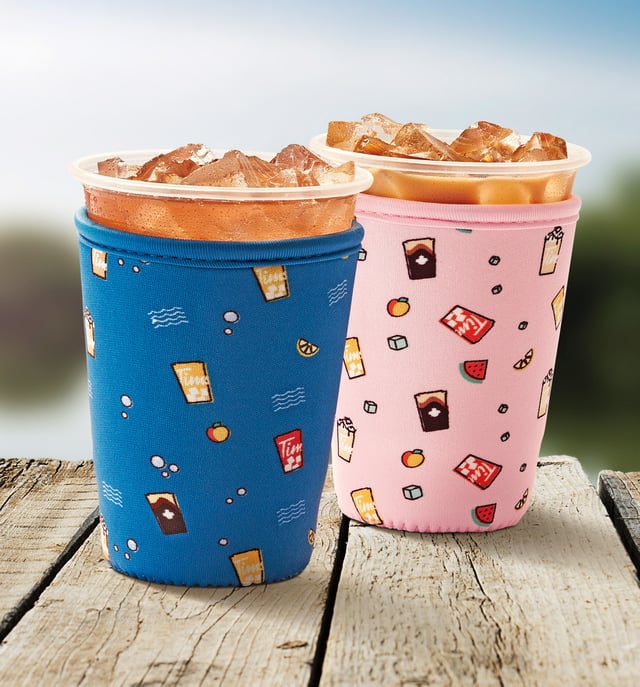 Tim Hotons Inflatables Tim Hortons summer merch includes Iced Capp pool floatie | Canadian Grocer