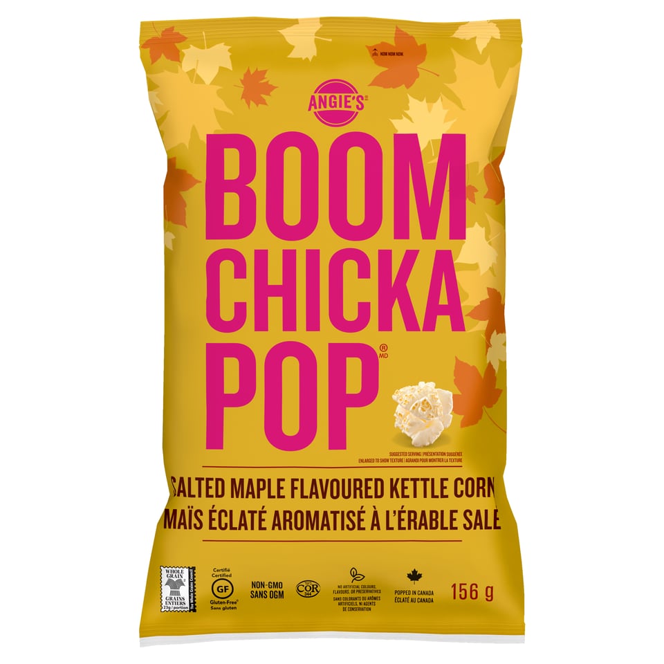 A bag of Salted Maple Flavoured Kettle Corn