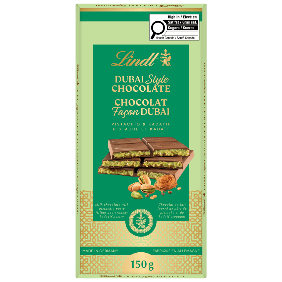 A Lindt Dubai Style Chocolate Bar