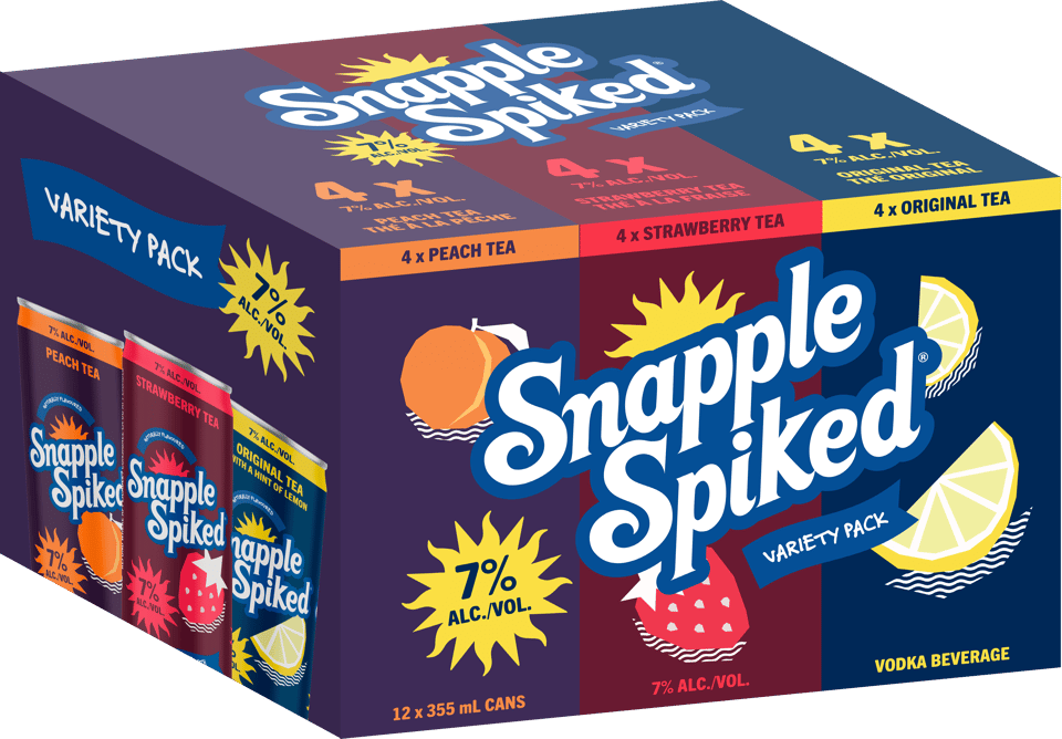 A box of Snapple Spiked