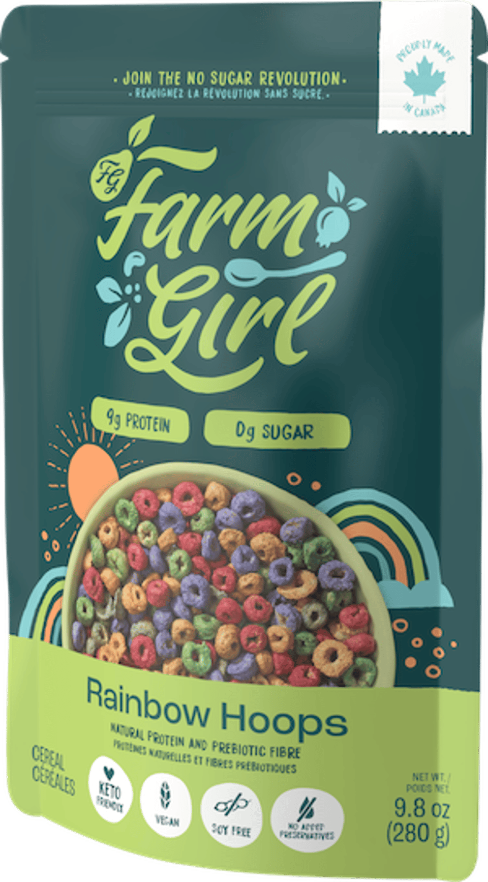 Farm Girl’s Rainbow Hoops Cereal