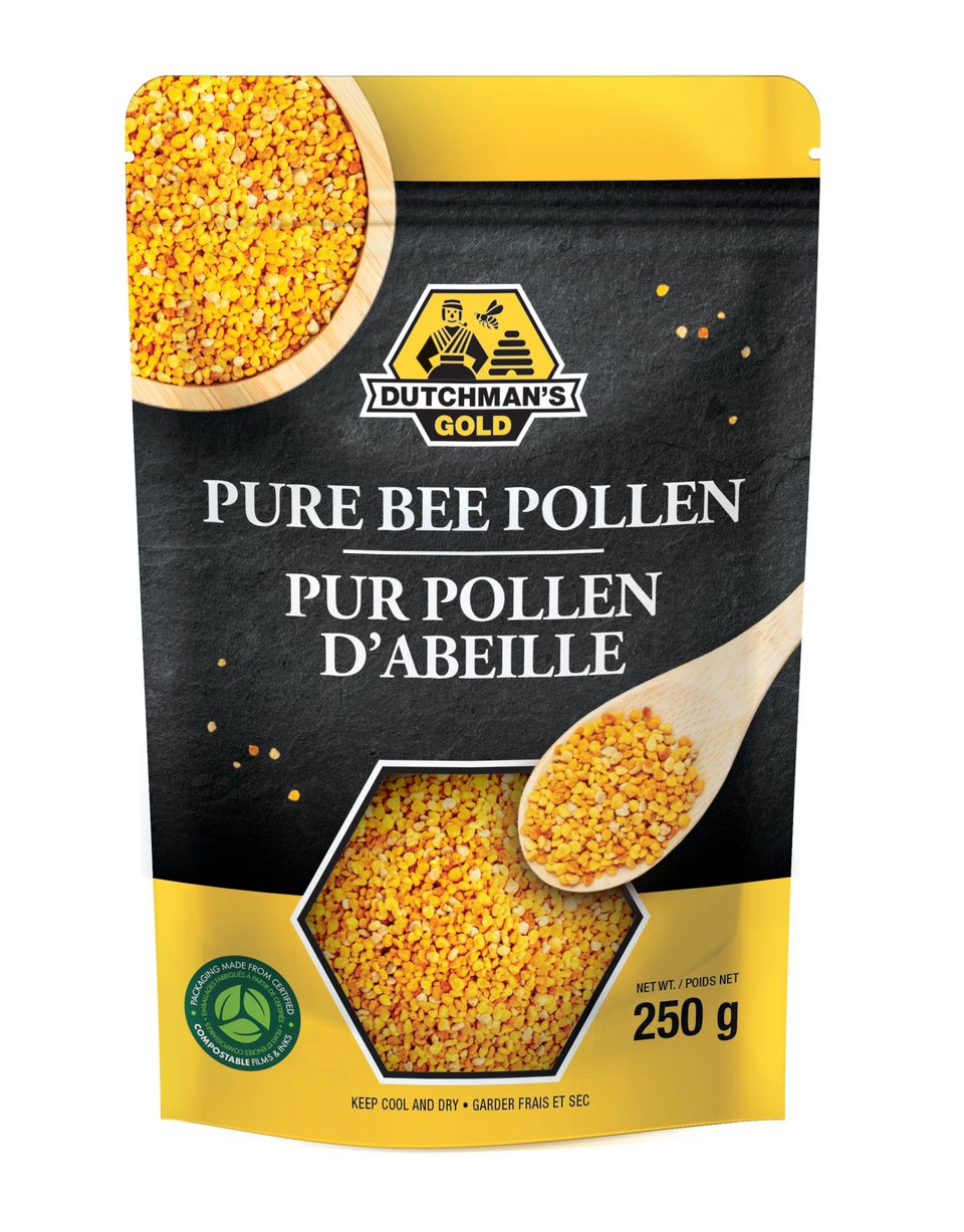 A bag of Dutchman's Gold Pure Bee Pollen