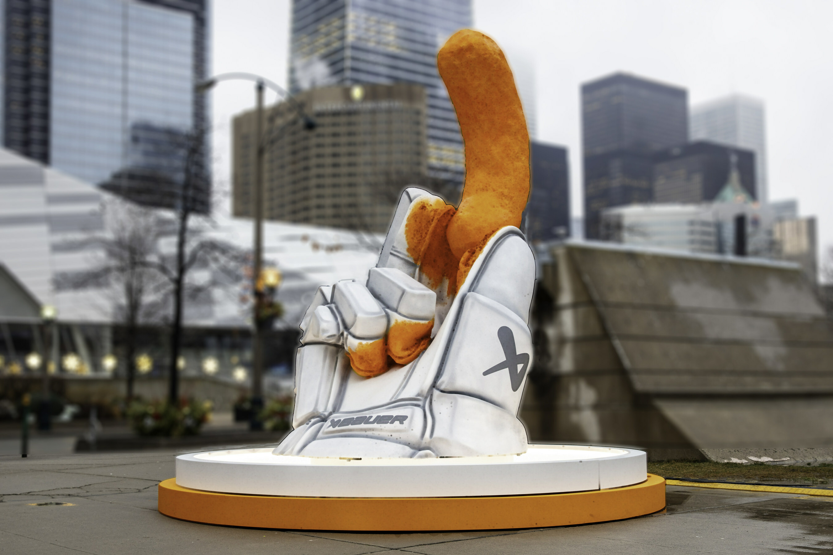 Cheetos celebrates NHL All-Star Weekend with 16-foot statue
