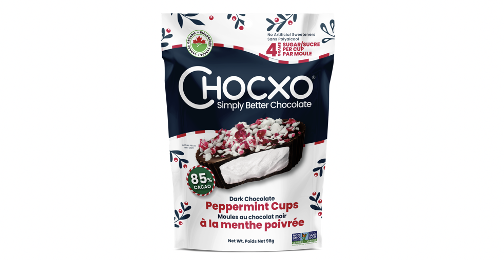 Chocoxo Dark Chocolate Peppermint Cups (Limited Edition