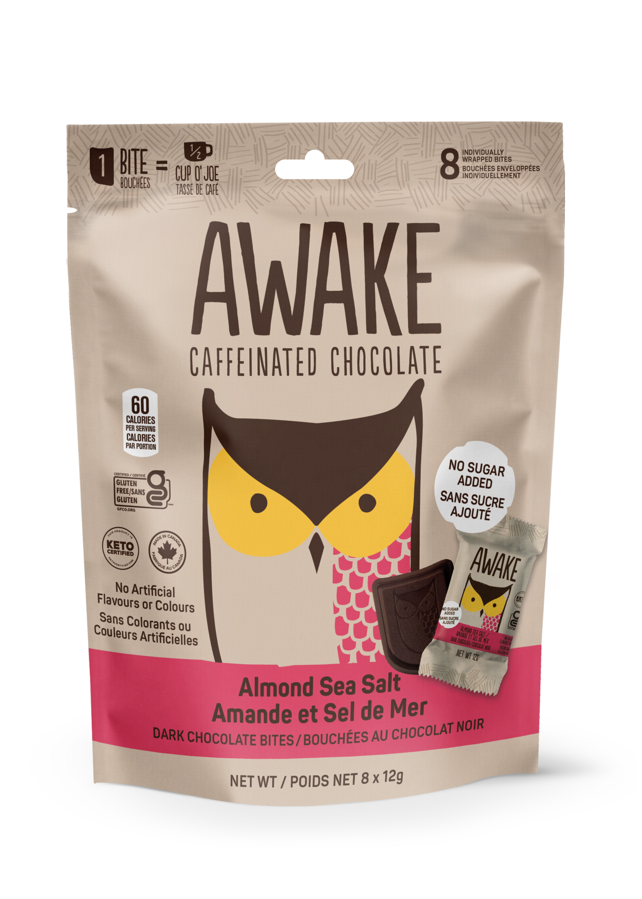 Awake Chocolate No Sugar Added