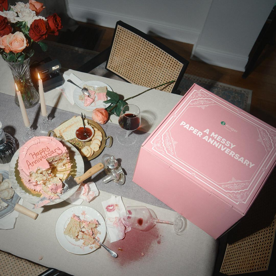 Kruger Products launches paper anniversary gift boxes as part of "Love
