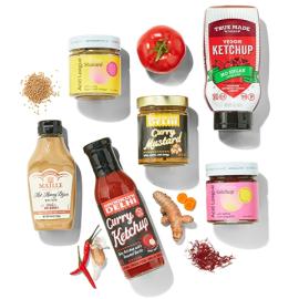Ketchup and mustard mastered. New ketchups and mustards include fruit-and-veggie add-ins and cuisine-specific flavour profiles like curry and saffron