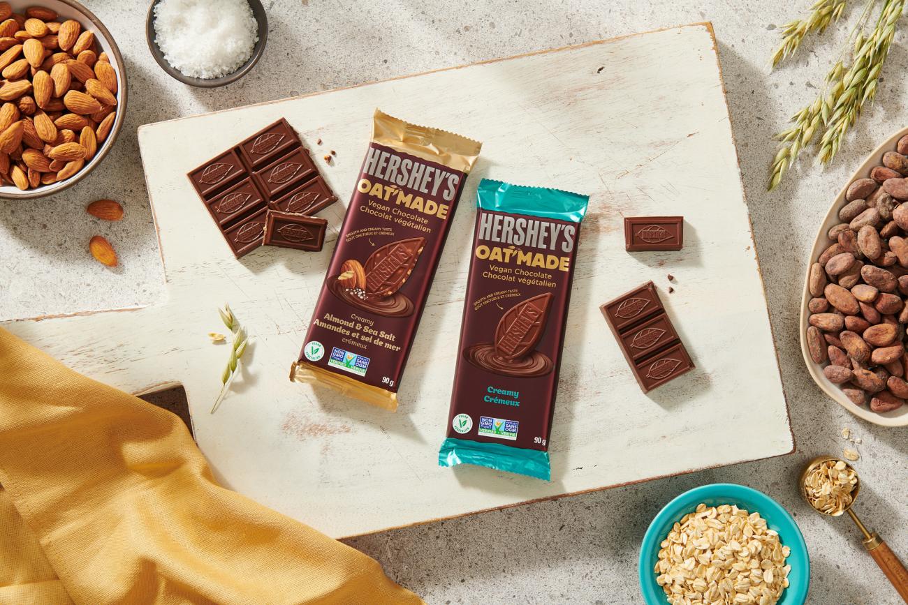 Hershey's launches firstever plantbased chocolate bars in Canada