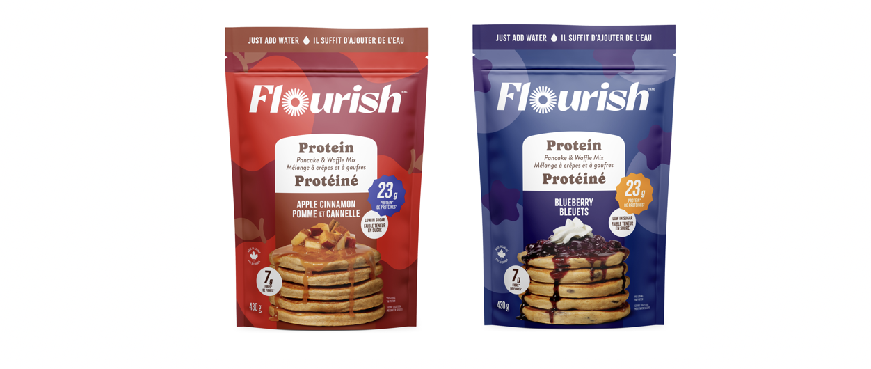 Flourish Pancake & Waffle Mix (new flavours) Canadian Grocer