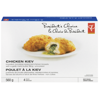 President's Choice-brand chicken Kiev,