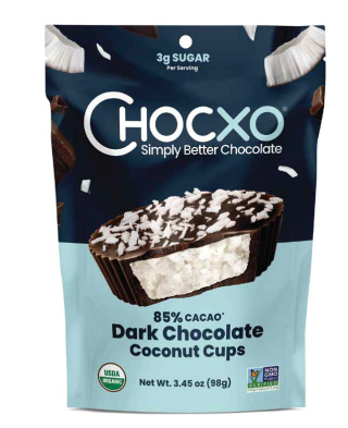 Chocxo Dark Chocolate Coconut Cups