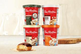 Tubs of new Tim Hortons Ice Cream