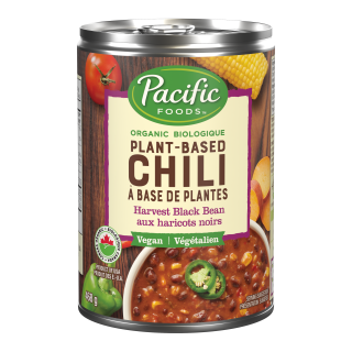 A can of Pacific Foods Plant-Based Chili
