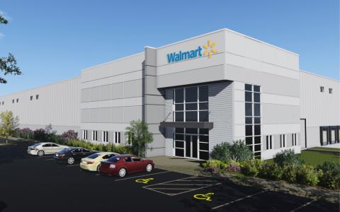 Walmart Canada artist rendering of fulfillment centre in Alberta