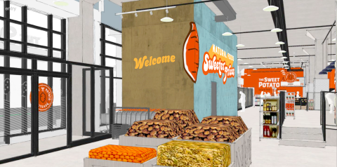 The Sweet Potato artist's rendering of Bayview entrance