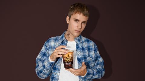 Introducing Biebs Brew! The much-anticipated next collab between Justin Bieber and Tim Hortons is a co-created French Vanilla-flavoured Cold Brew coffee (CNW Group/Tim Hortons)