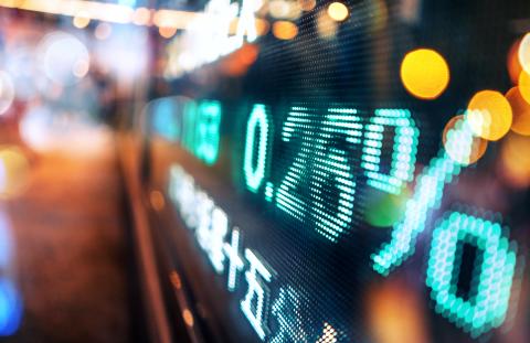 Display stock market numbers