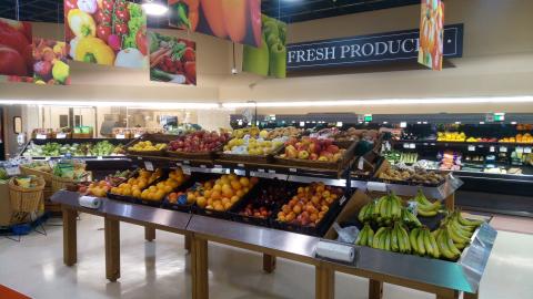 Produce section at Belich AG Foods