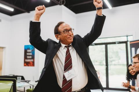 Eco Guardian CEO Anil Abrol winning Sobeys' challenge