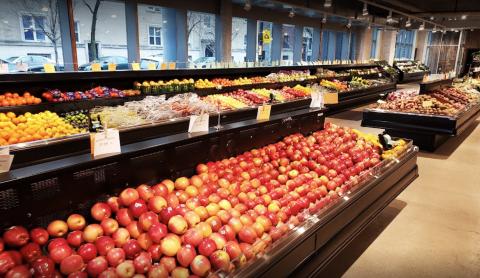 Produce section XMarket Chicago