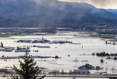 Flooding in Abbotsford november 2021