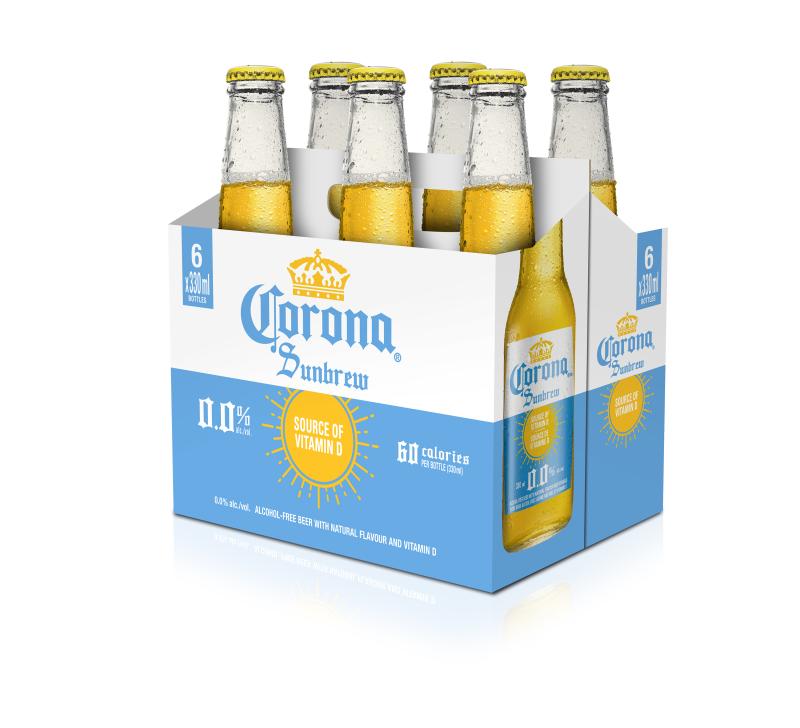Six-pack of Corona's new alcohol-free beer