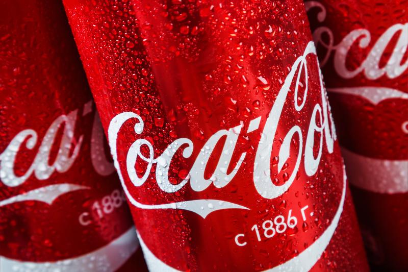 Coca Cola in a tin can. Coca-Cola is a carbonated non-alcoholic beverage sold all over the world