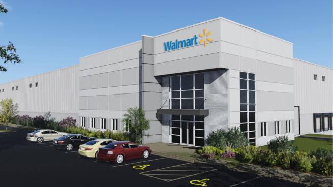 Walmart Canada artist rendering of fulfillment centre in Alberta