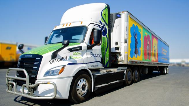Loblaw electric transport truck